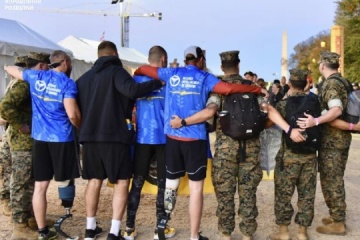 Ukrainian Wounded Soldiers Complete U S Marine Corps Marathon 2024