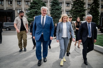 Austrian Foreign Minister Arrives In Odesa