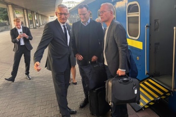 Leaders Of Two German Coalition Factions Arrive In Kyiv