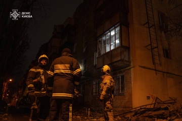 Rescuers Finish Work At All Sites After Russian Attack In Kyiv 