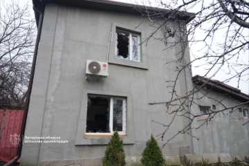 Russian Drone Strikes Residential Buildings In Zaporizhzhia 