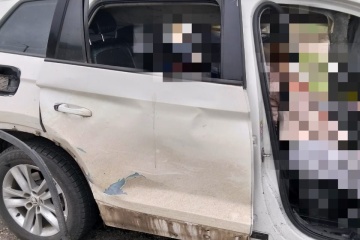 Russian Forces Strike Car In Kherson With Drone Two Dead One Injured