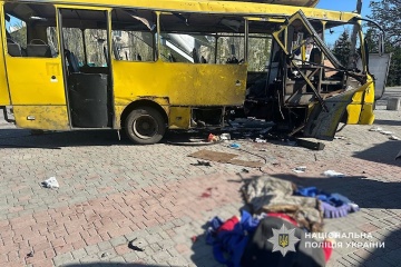 Russians Attack Bus In Nikopol District Again Injuries Reported