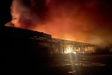 Russian Drones Strike Snack Manufacturer A S Warehouse In Pavlohrad Overnight